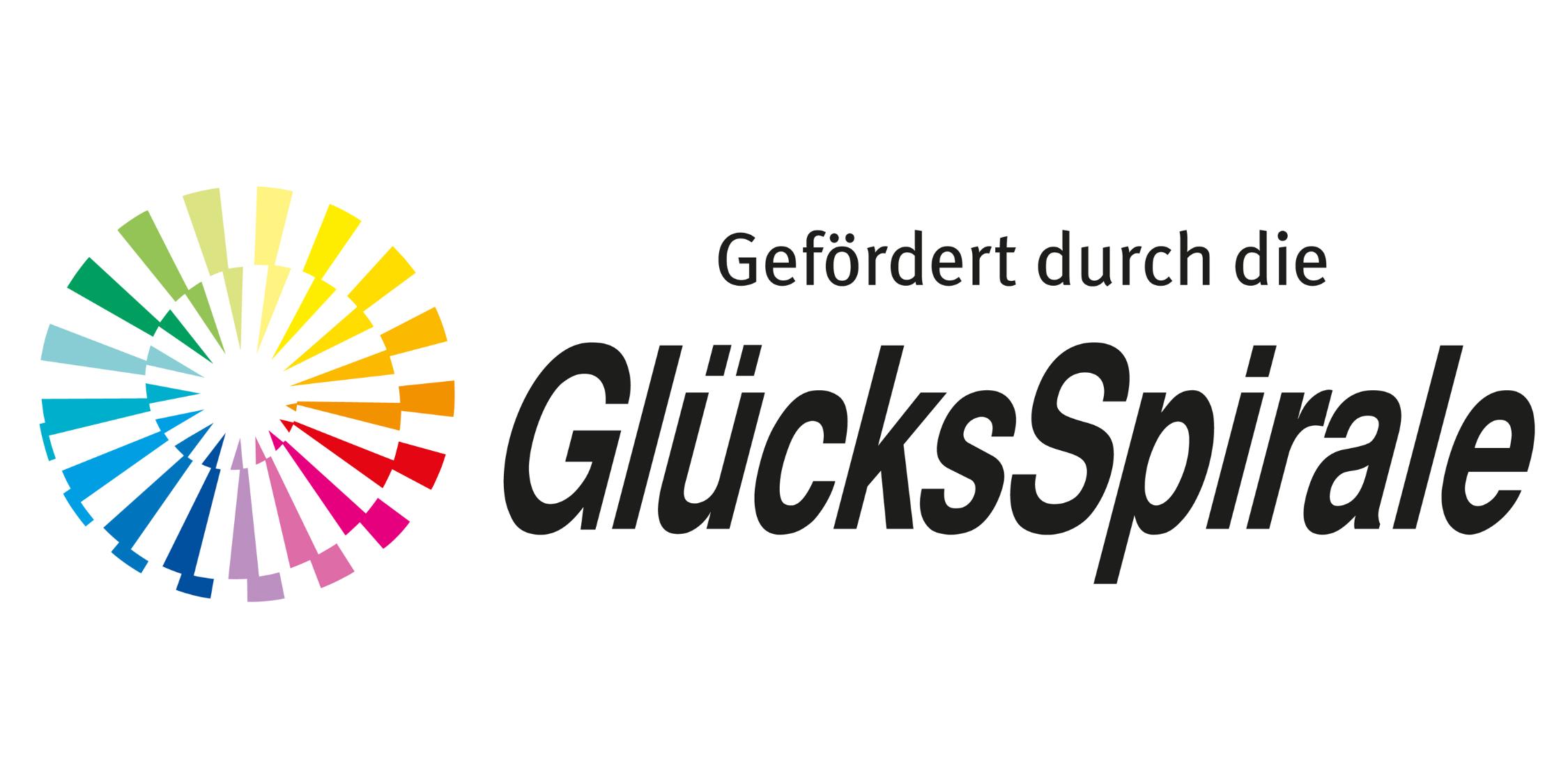Auf weißem Grund ist unter dem Schriftzug 'Gefördert durch die' das Logo der Glücksspirale abgebildet.