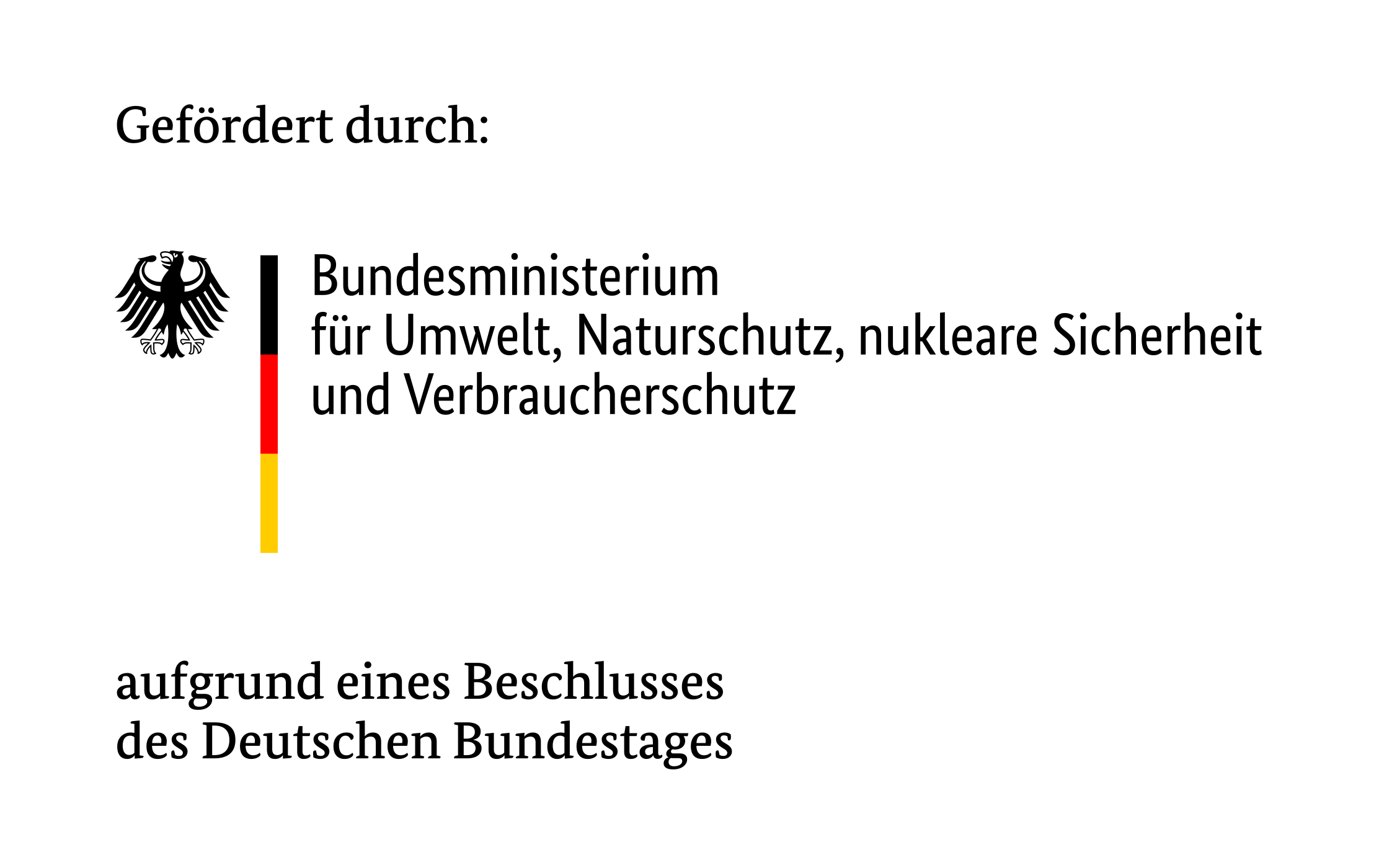 Logo Bundesministerium für Umwelt, Naturschutz, nukleare Sicherheit und Verbraucherschutz (BMUV) (c) Bundesministerium für Umwelt, Naturschutz, nukleare Sicherheit und Verbraucherschutz (BMUV) Logo Bundesministerium für Umwelt, Naturschutz, nukleare Sicherheit und Verbraucherschutz (BMUV)