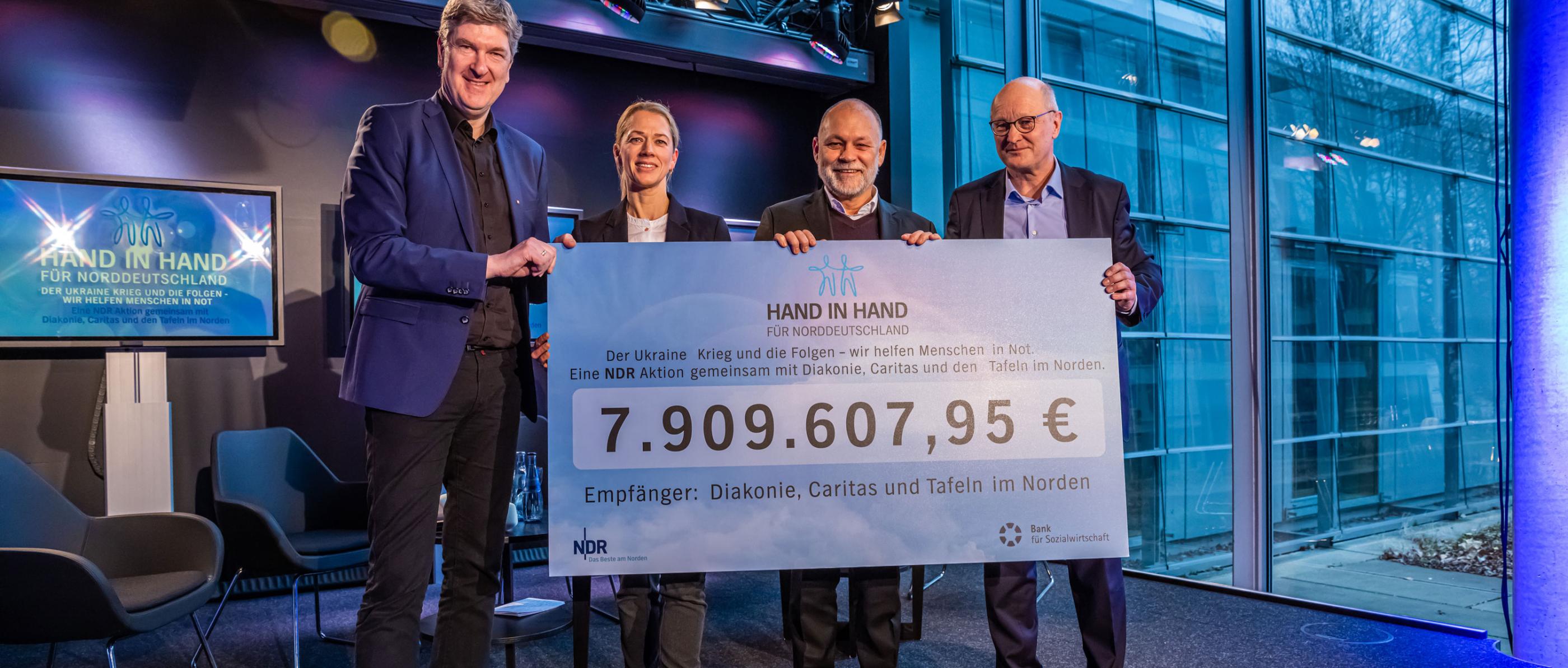 Hand in Hand Scheckübergabe 2023